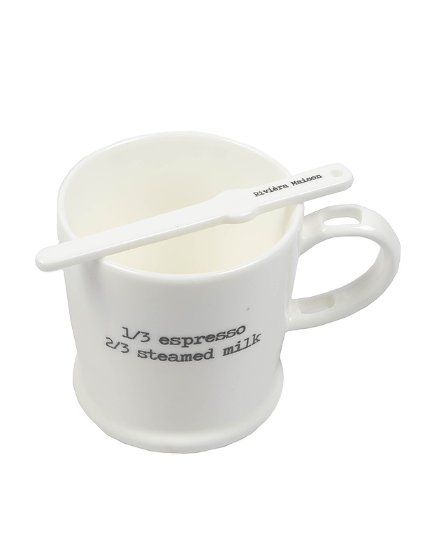 RIVIÉRA MAISON Caffé Latte muki lusikalla - Mukit ja kahvikupit - 10105314578 - 2