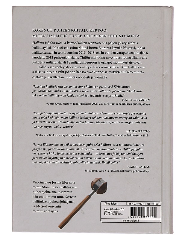 Hallitus johdon tukena - Jorma Eloranta - Tietokirjat ja oppaat - 10105314831 - 1