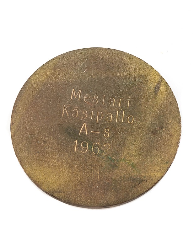 Helsingin oppikoulujen urheiluliitto mestari "Mestari käsipallo" mitali - Koriste-esineet - 10105314854 - 1