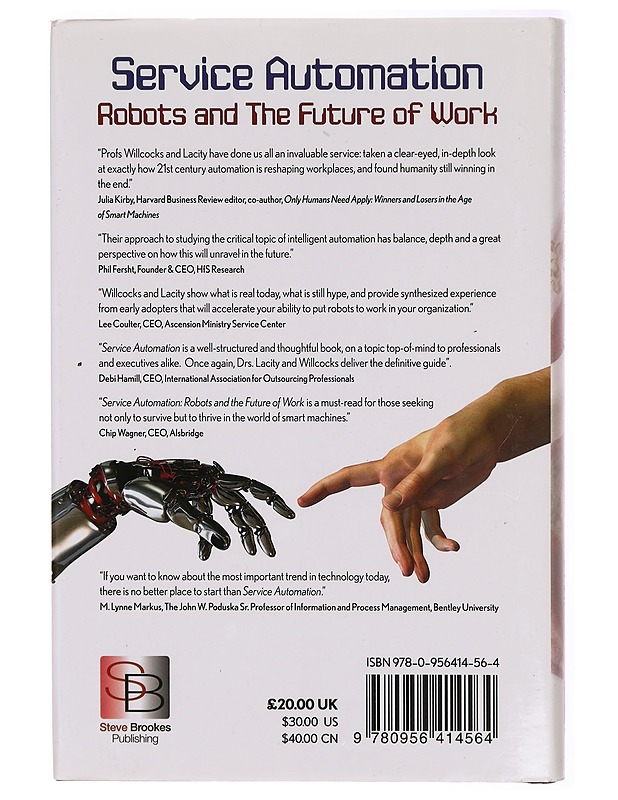 Service automation : robots and the future of work - Willcocks, Leslie - Harrastekirjat - 10105315052 - 0