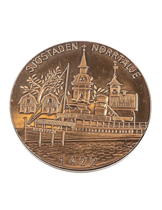 Sjöstaden Norrtälje 1622-1972 mitali - Koriste-esineet - 10105315053 - 0