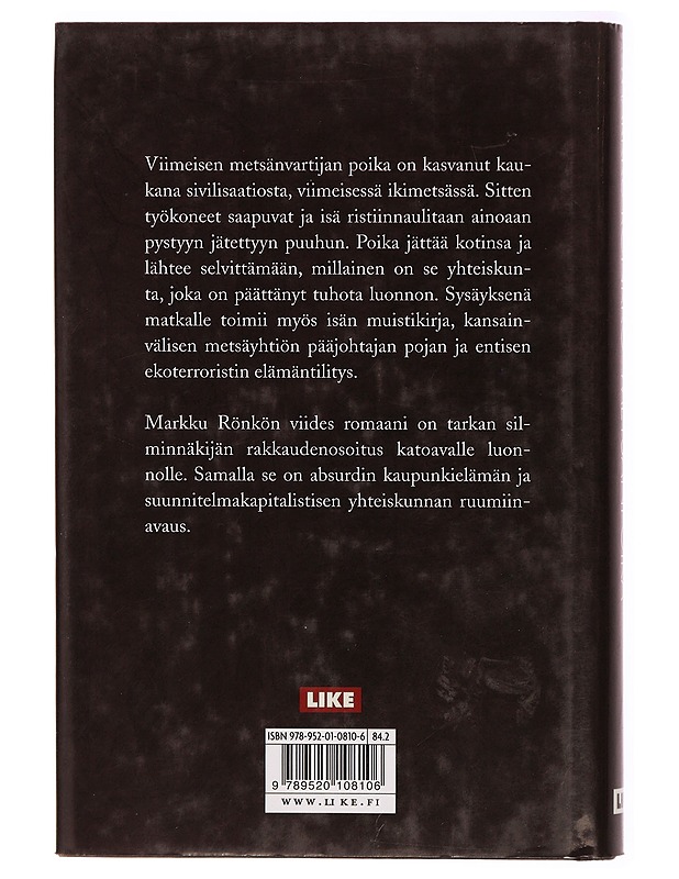 Metsänpoika - Markku Rönkkö - Romaanit ja novellit - 10105315264 - 1