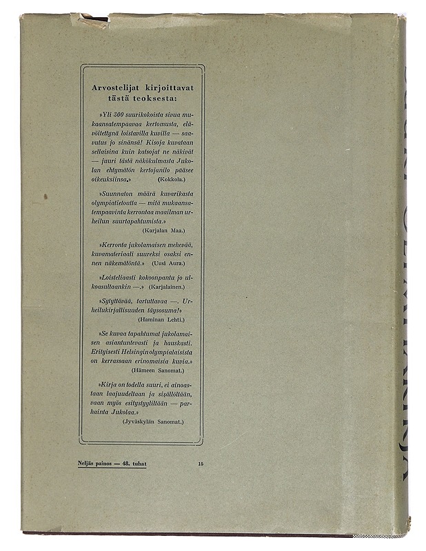 Suuri olympiakirja - Martti Jukola - Historiakirjat - 10105315436 - 1