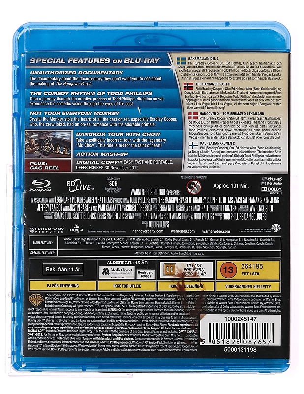 Hangover part II - Blu-Ray - Blu-ray-levyt - 10105315820 - 1
