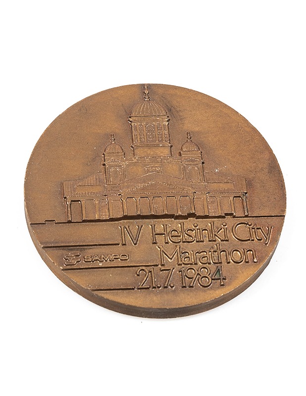IV Helsinki City Marathon 21.7.1984 mitali - Koriste-esineet - 10105315853 - 0