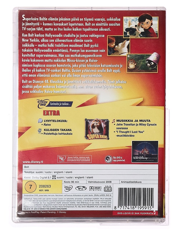 Bolt - DVD - DVD-elokuvat - 10105315902 - 1