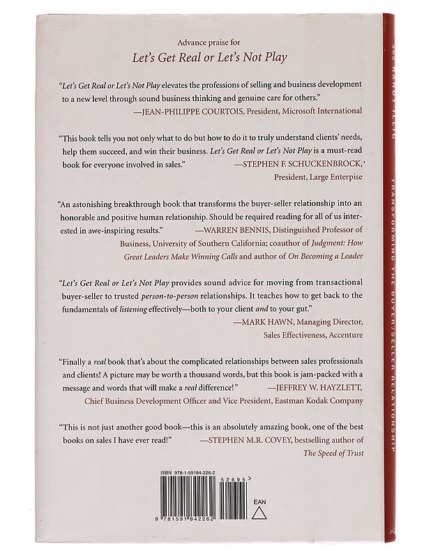 Let's get real or let's not play : transforming the buyer/seller relationship - Khalsa, Mahan - Kaunokirjallisuus - 10105316218 - 1