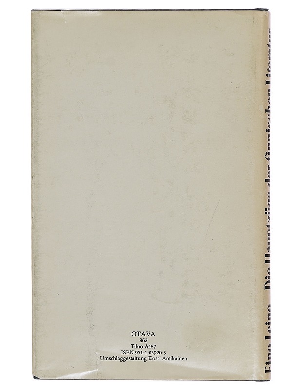 Die Hauptzu?ge der finnischen Literatur [1918] - Leino, Eino - Kaunokirjallisuus - 10105316694 - 1