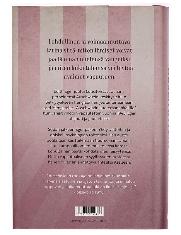 Auschwitzin tanssija - Eger, Edith - Elämäkerrat ja muistelmat - 10105317158 - 1