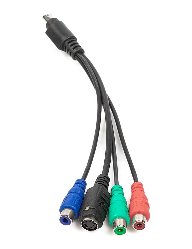 7-nastainen S-video - naaras RGB/3 RCA ja 4-nastainen S-video - naaras komponenttisovitinkaapeli - Muu elektroniikka - 10105317517 - 1