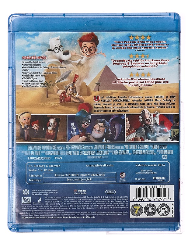 Herra Peabody & Sherman - Blu-ray - Blu-ray-levyt - 10105317609 - 1
