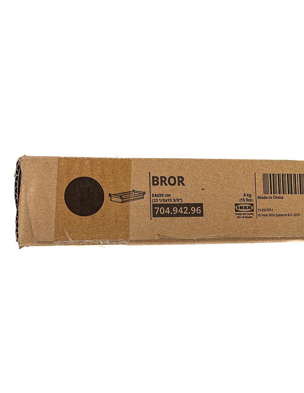 IKEA BROR hyllylevy, musta, 84x39 cm - Rakennustarvikkeet - 10105317705 - 0