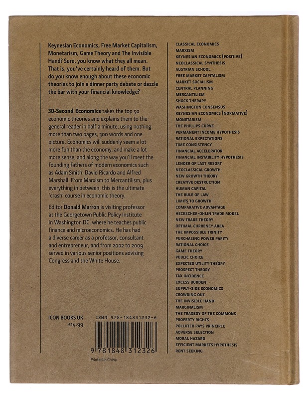 30-Second Economics - Donald Marron - Tietokirjat ja oppaat - 10105317985 - 1
