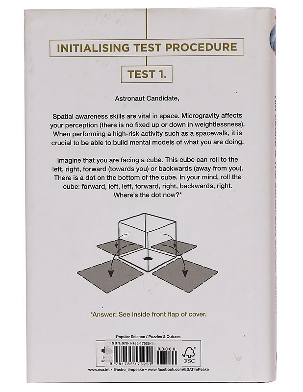The Astronaut Selection Test Book - Tim Peake - Elämäkerrat ja muistelmat - 10105318034 - 1