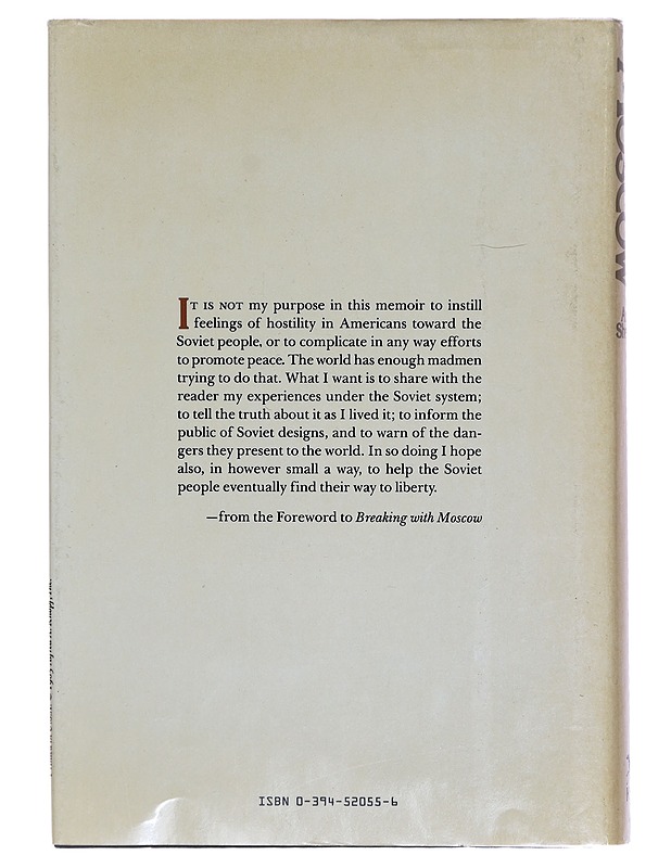 Breaking with Moscow - Arkady N. Shevchenko - Elämäkerrat ja muistelmat - 10105318137 - 1