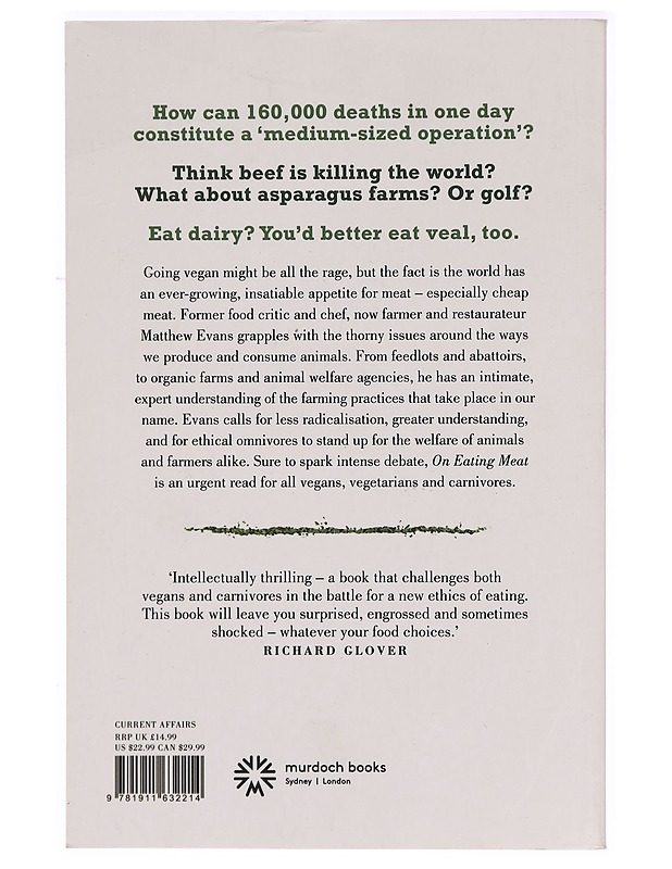 On Eating Meat: The truth about its production and the ethics of eating it - Tietokirjat ja oppaat - 10105318351 - 1