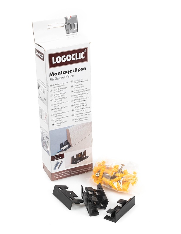 LOGOCLIC jalkalistan kiinnitysklipsit 30 kpl - Muut urheiluvälineet ja vapaa-aika - 10105318536 - 0