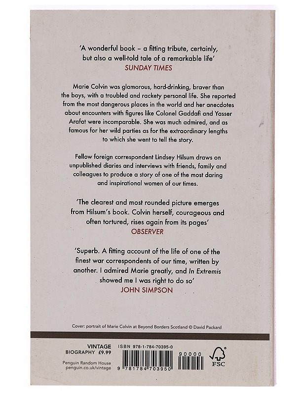 In Extremis: The Life of War Correspondent Marie Colvin - Lindsey Hilsum  - Romaanit ja novellit - 10105318551 - 1