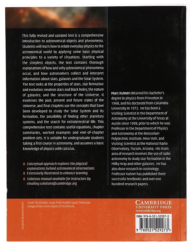 Astronomy: A Physical Perspective - Marc L. Kutner - Tietokirjat ja oppaat - 10105318575 - 1