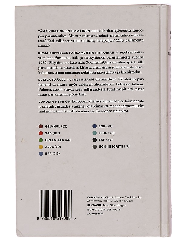 Euroopan parlamentti : tietokirja - Helin, Satu - Tietokirjat ja oppaat - 10105318593 - 1