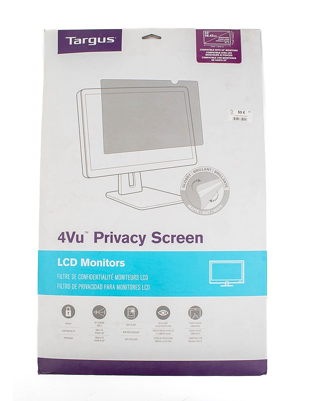 TARGUS tietoturvasuoja näyttöön, 23" - Muut urheiluvälineet ja vapaa-aika - 10105319121 - 0