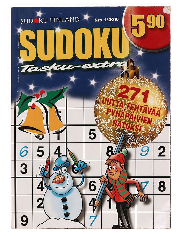 Sudoku tasku-extra #1/2016 - Harrastekirjat - 10105319976 - 0