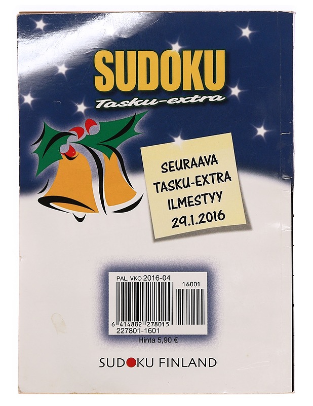 Sudoku tasku-extra #1/2016 - Harrastekirjat - 10105319976 - 1