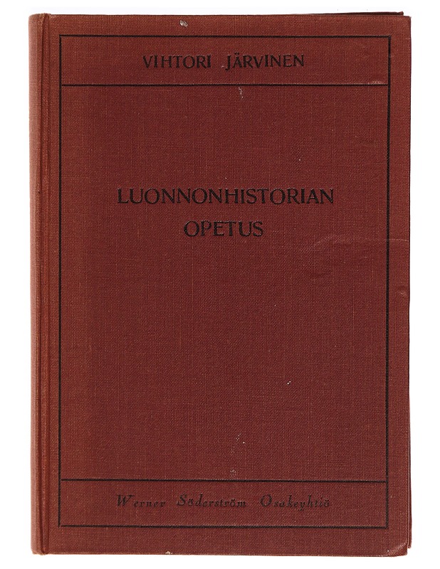 Luonnonhistorian opetus - Vihtori Järvinen - Tietokirjat ja oppaat - 10105320002 - 0