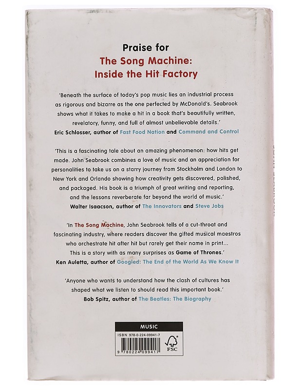 The song machine : inside the hit factory - John Seabrook - Musiikki- ja elokuvakirjat - 10105320112 - 1