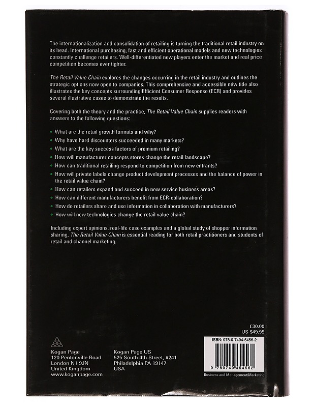 The Retail Value Chain - Sami Finne - Tietokirjat ja oppaat - 10105320168 - 1