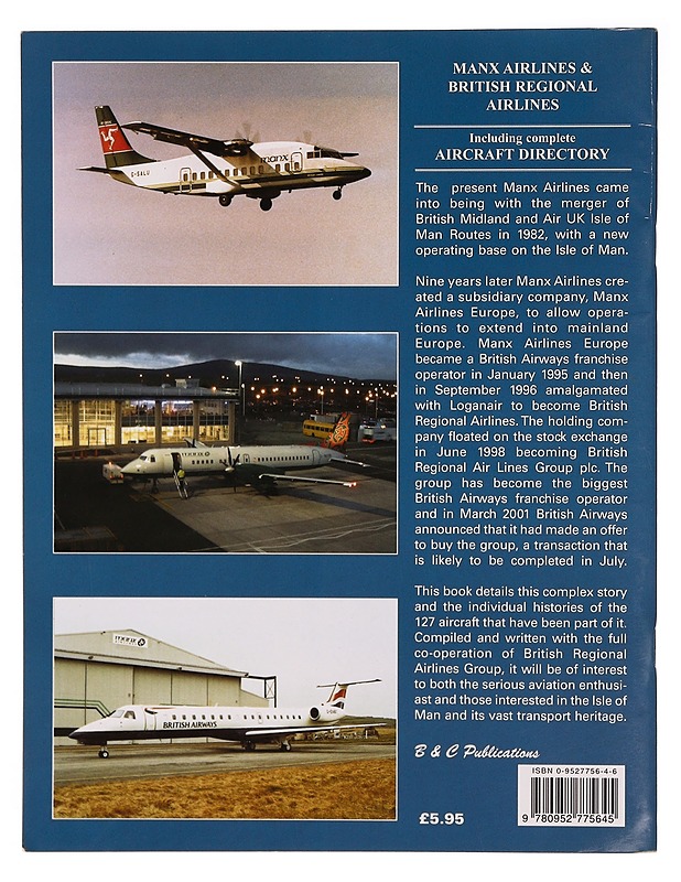 Manx Airlines and British Regional Airlines - Barry Edwards - Historiakirjat - 10105320214 - 1