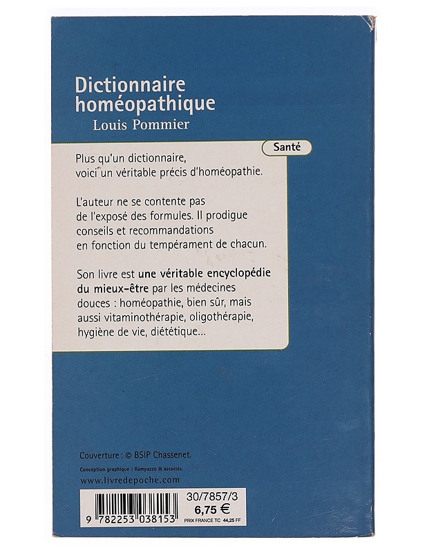 Dictionnaire homéopathique - Louis Pommier - Tietokirjat ja oppaat - 10105320233 - 1