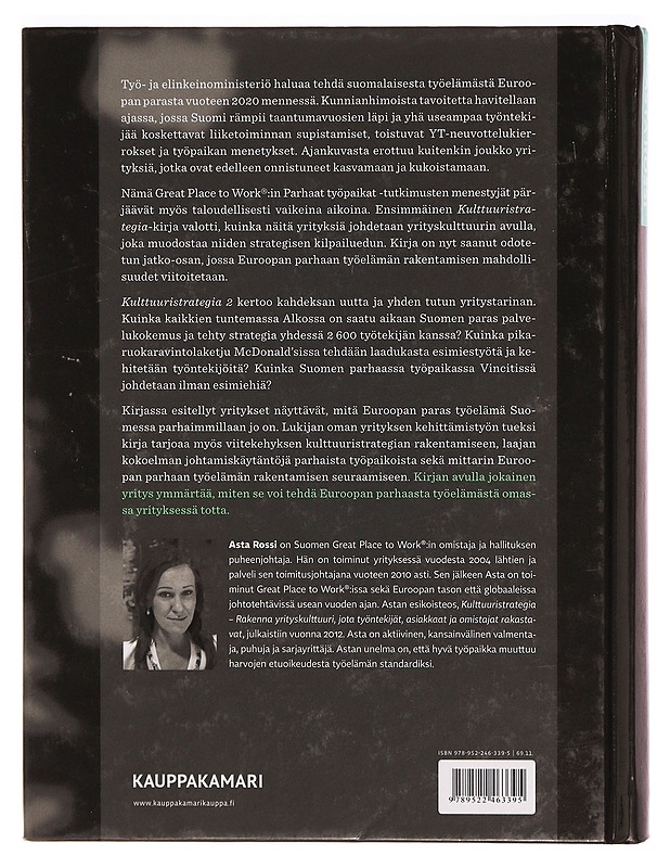 Kulttuuristrategia 2 - Asta Rossi - Tietokirjat ja oppaat - 10105321100 - 1