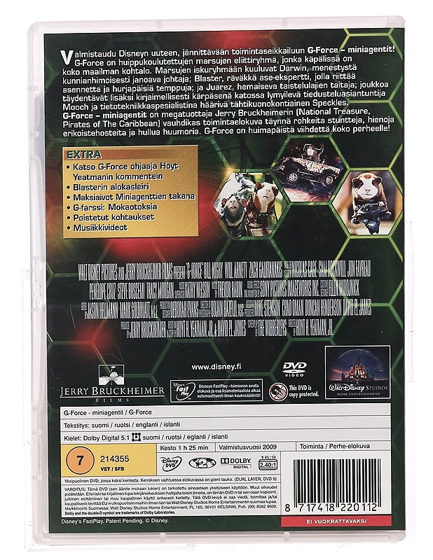 G-Force : miniagentit - DVD - DVD-elokuvat - 10105321184 - 1