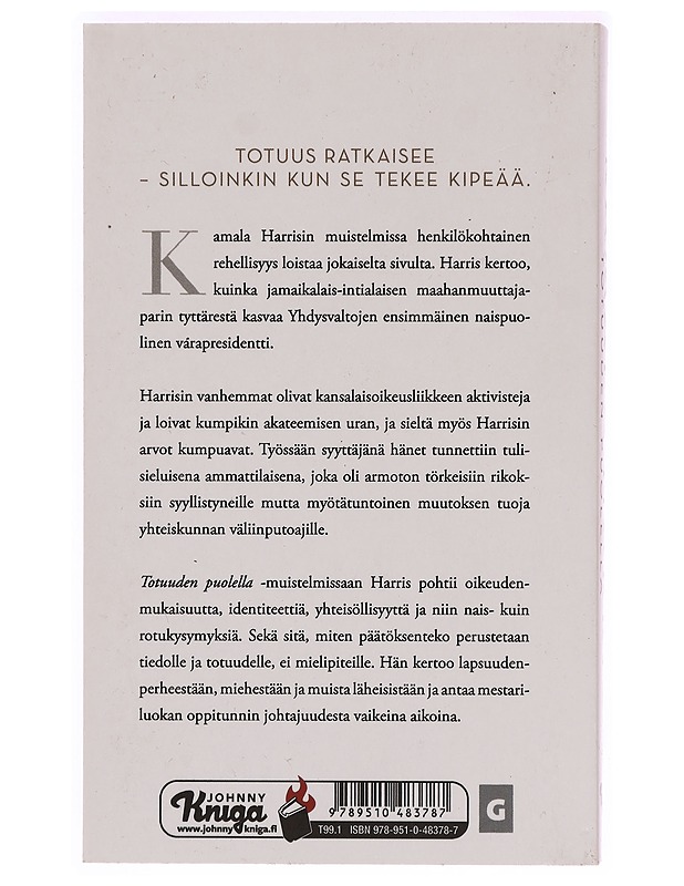 Totuuden puolella - Harris, Kamala - Elämäkerrat ja muistelmat - 10105321763 - 1