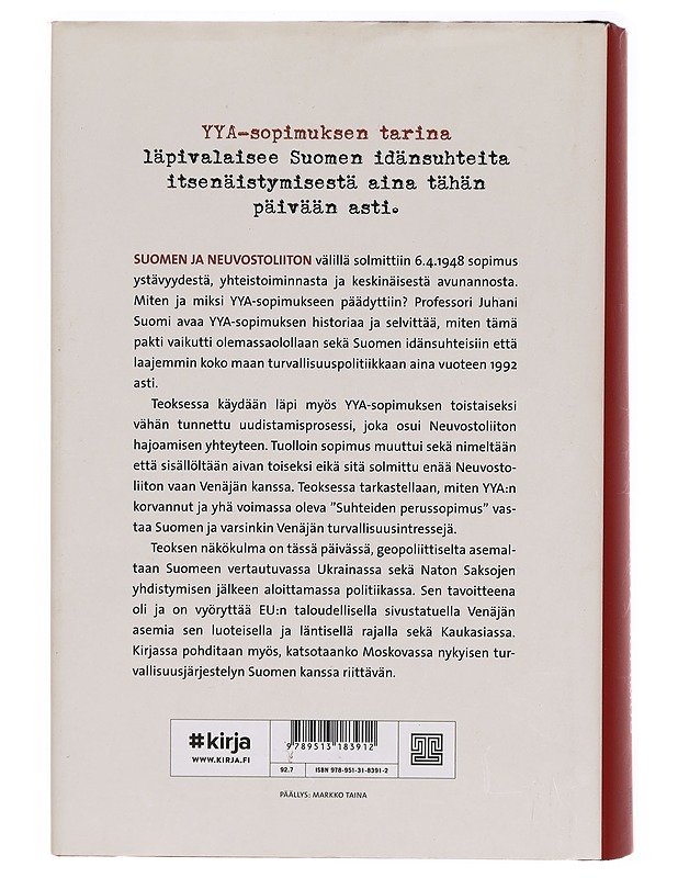Suomi, Neuvostoliitto ja YYA-sopimus - Juhani Suomi - Tietokirjat ja oppaat - 10105321885 - 1