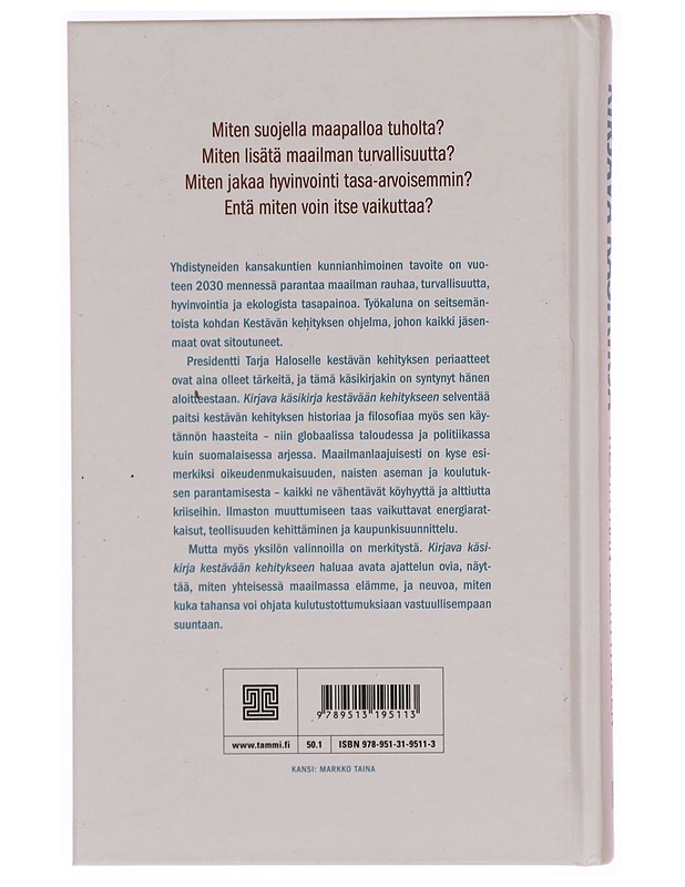Kirjava käsikirja kestävään kehitykseen - Sojamo, Suvi - Tietokirjat ja oppaat - 10105322490 - 1