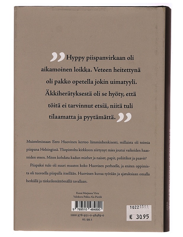 Sielujen puolustaja : piispana Helsingissä - Eero Huovinen - Elämäkerrat ja muistelmat - 10105322668 - 1