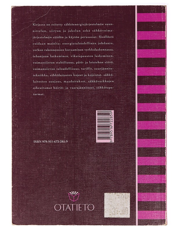 Sähkölaitostekniikan perusteet - Jarmo Elovaara - Tietokirjat ja oppaat - 10105322687 - 1