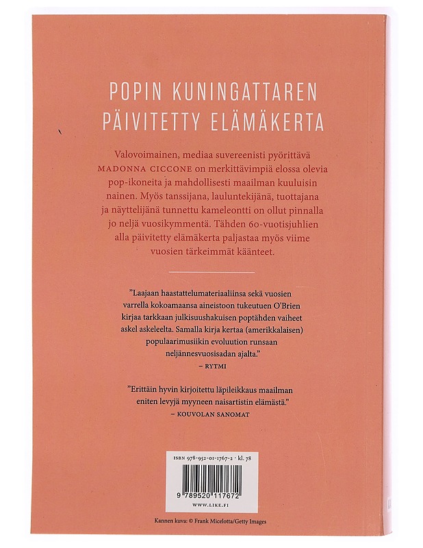 Madonna - O'Brien, Lucy - Elämäkerrat ja muistelmat - 10105322765 - 1