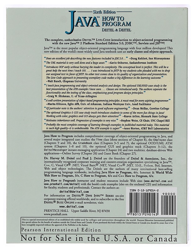 Java : how to program - Deitel, H. M. - Tietokirjat ja oppaat - 10105323116 - 1