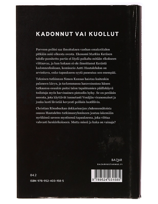 Mennyt Mies -Rönn Backa  - Jännitys ja dekkarit - 10105323417 - 1