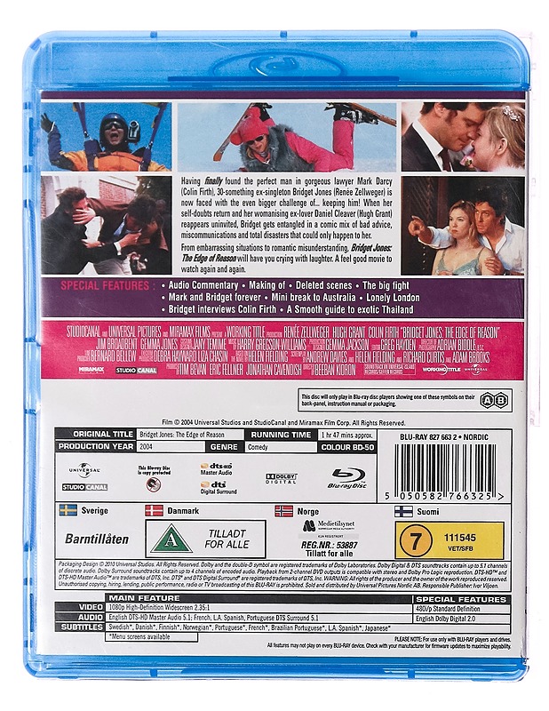 Bridget Jones: Elämä Jatkuu - Blu-Ray - Blu-ray-levyt - 10105323452 - 1