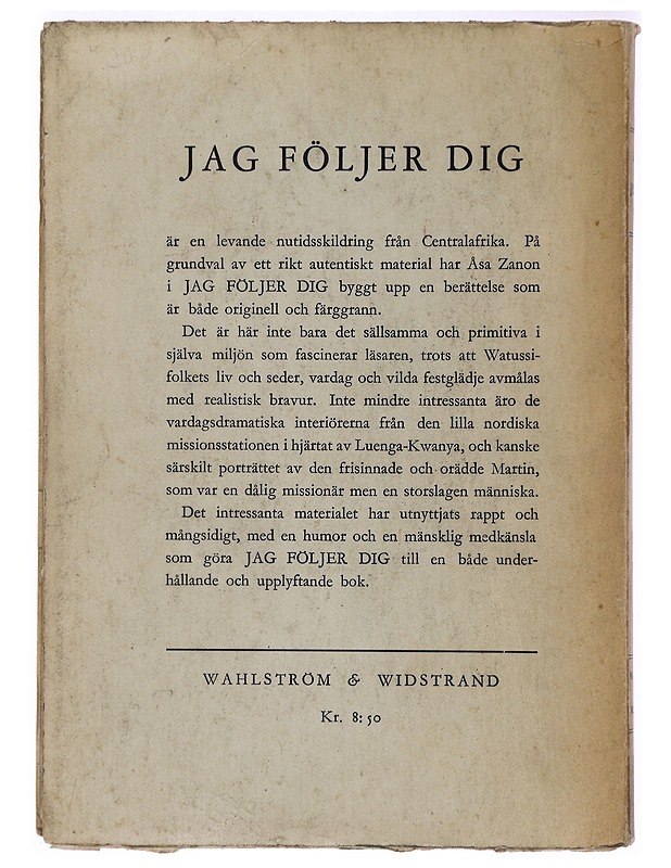 JAG FÖLJER DIG - Romaanit ja novellit - 10105323634 - 1