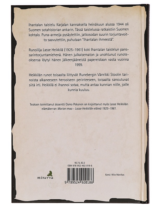Balladi Ihantalasta : säkeitä kesästä 1944 - Heikkilä, Lasse - Runot ja näytelmät - 10105323880 - 1