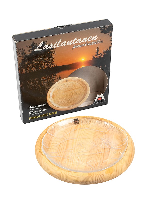 MUURLA Lasilautanen puualustalla - Lautaset ja kulhot - 10105324529 - 0