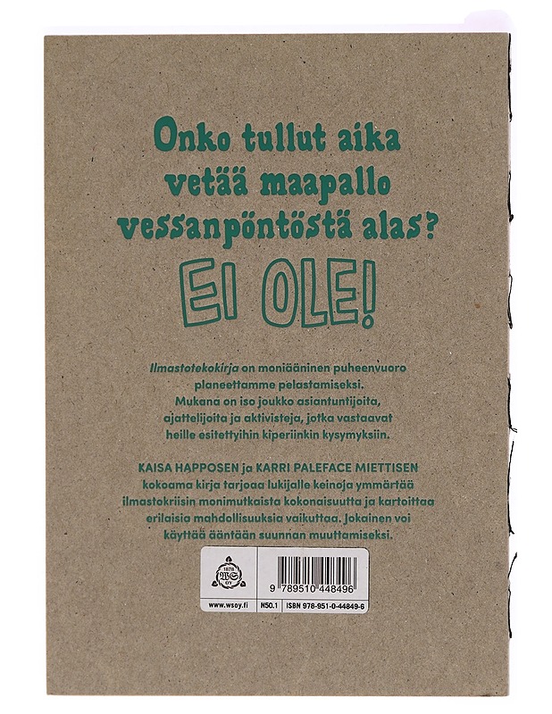 Ilmastotekokirja - Happonen, Kaisa (lastenkirjailija) - Nuorten kirjat - 10105324596 - 1