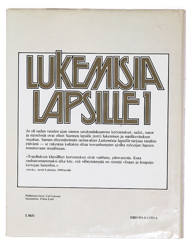 Lukemisia lapsille. Ensimmäinen osa - Z. Topelius - Lastenkirjat - 10105324651 - 1