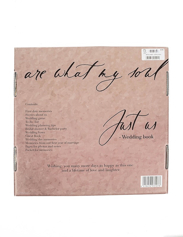 Just us - wedding book - Tietokirjat ja oppaat - 10105324761 - 0