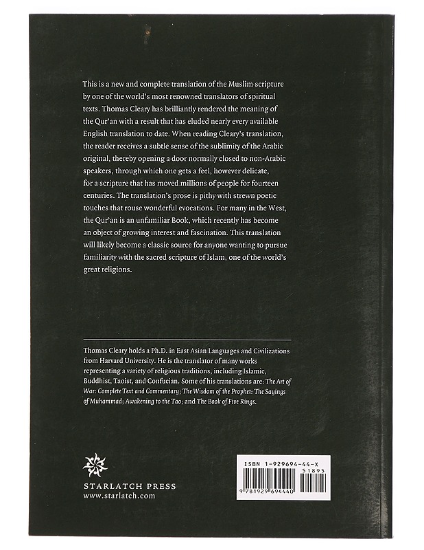 The Qur'an : a new translation - Cleary, Thomas - Tietokirjat ja oppaat - 10105324916 - 1